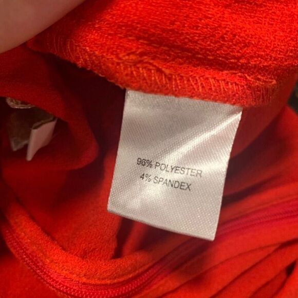 Gianni Bini red tie front wide leg romper jumpsuit culottes XS - Picture 6 of 8